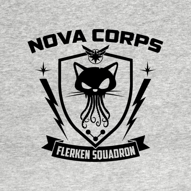 Flerken Squadron (Black) by Nerdology